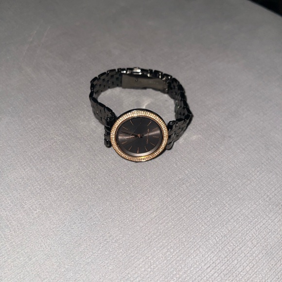 Michael Kors Black and Gold Women's Watch - Picture 2 of 5